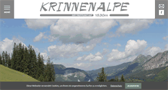 Desktop Screenshot of krinnenalpe-tirol.at